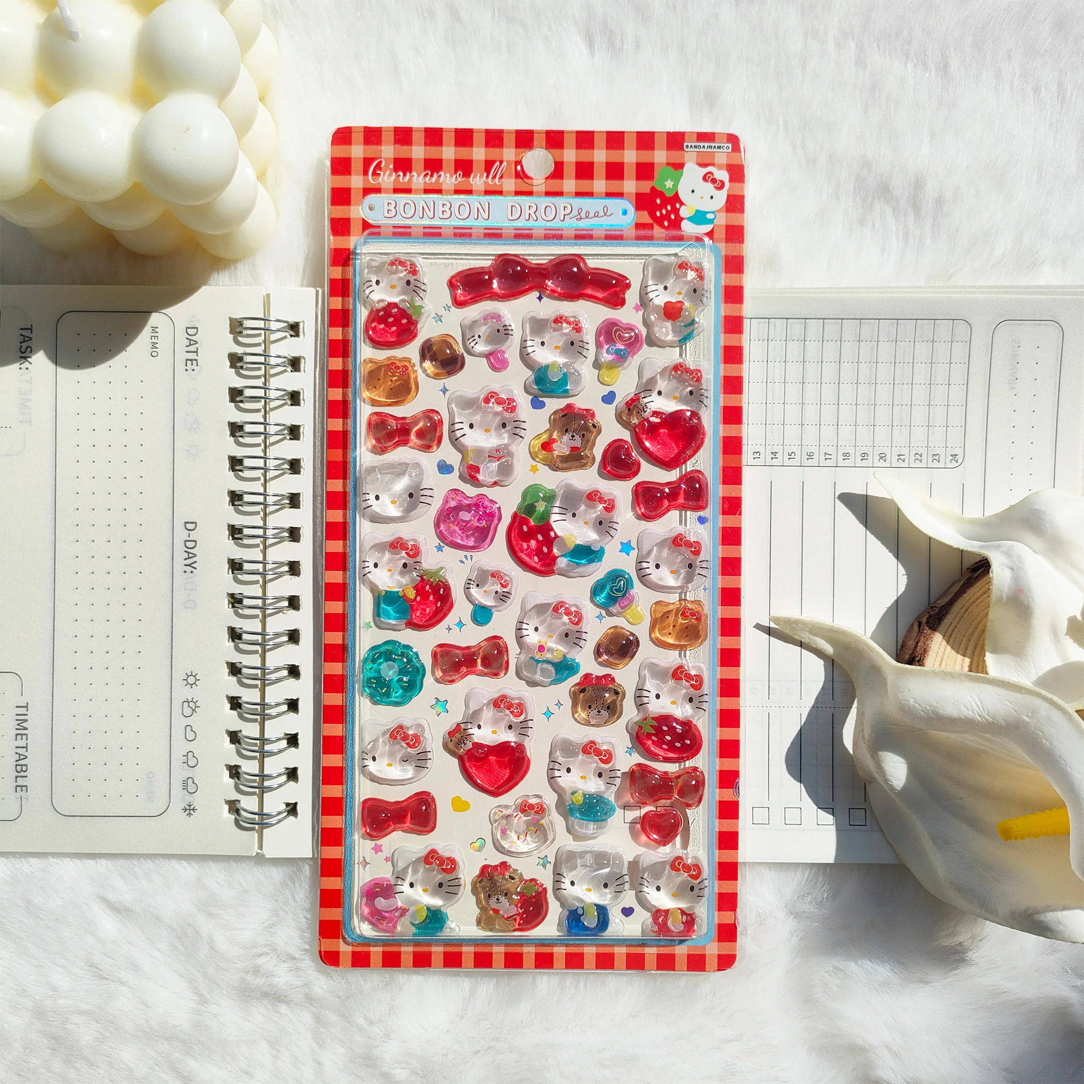 Verjaardagscadeau voor meisjes Schattige Sanrio 3D-kristalstickers Cartoonontwerp voor doe-het-zelf telefoonhoesje Notebook Camera Decoratie Geen residu