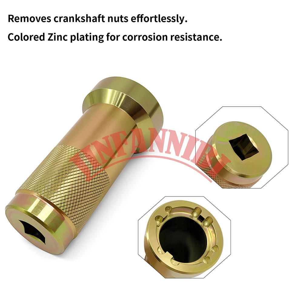 Crankshaft Slit Nut Tool & Timing Gear Sprocket Kit for Polaris Ranger 400 10-14
