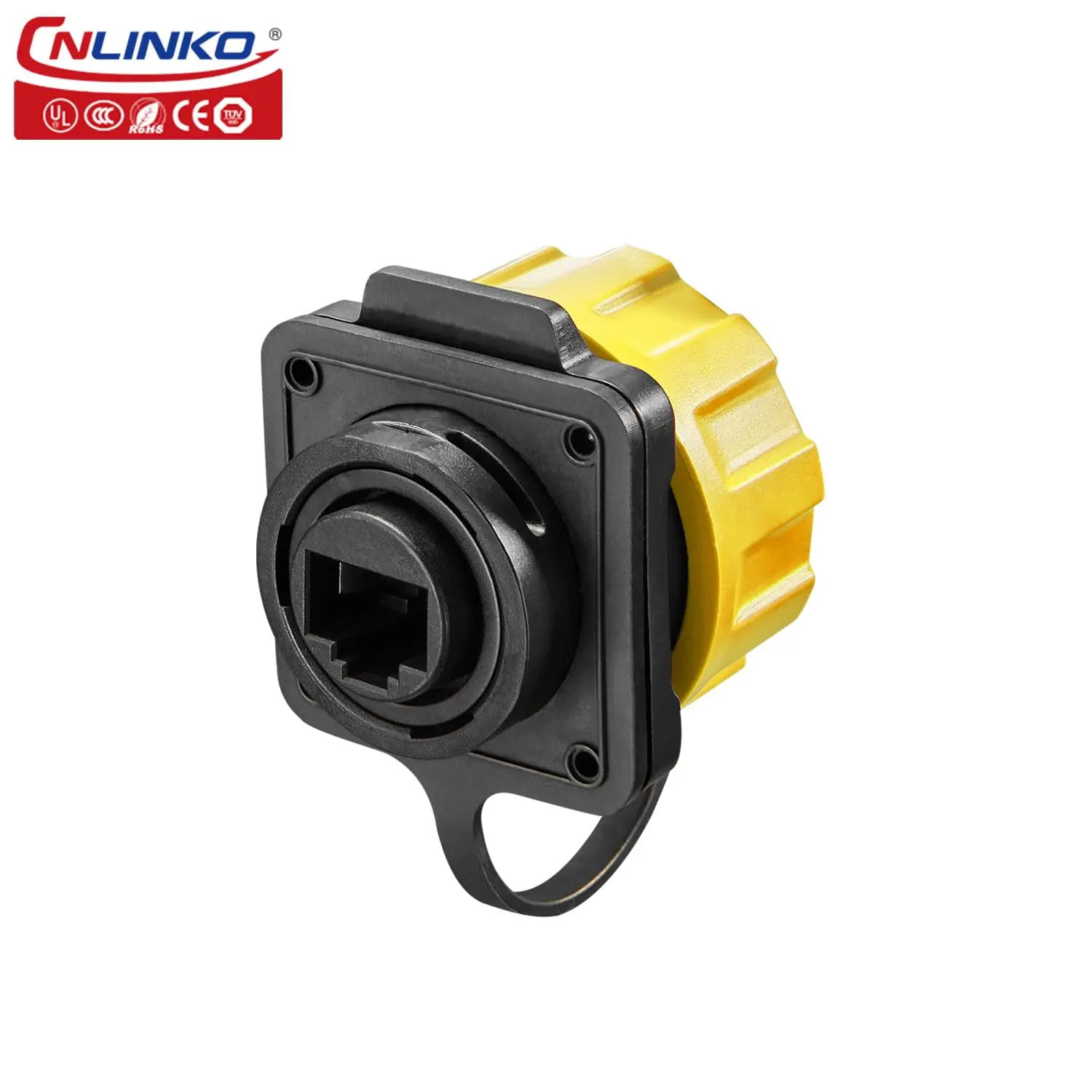 CNLINKO M24 RJ45 Plastic Circular Connector Waterproof Ethernet Cable Coupler Junction Box RJ45 Connector for Industrial Network