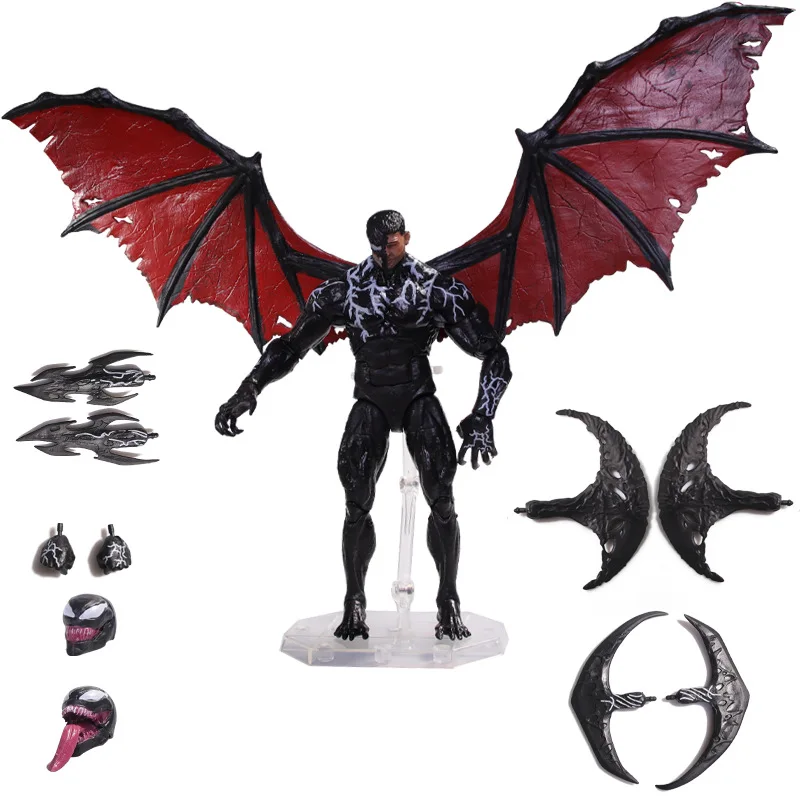 

HEROCROSS Venom фигурка суставы подвижная игрушка кукла подарочная модель орнамент Venom Guardian подарок на день рождения