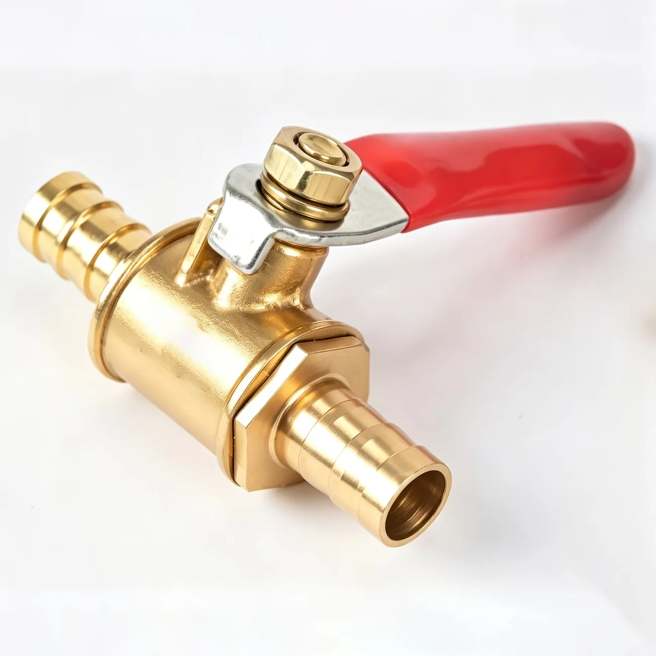 1 PC Hand-Held Red-Handle Ball Valve, 1/4