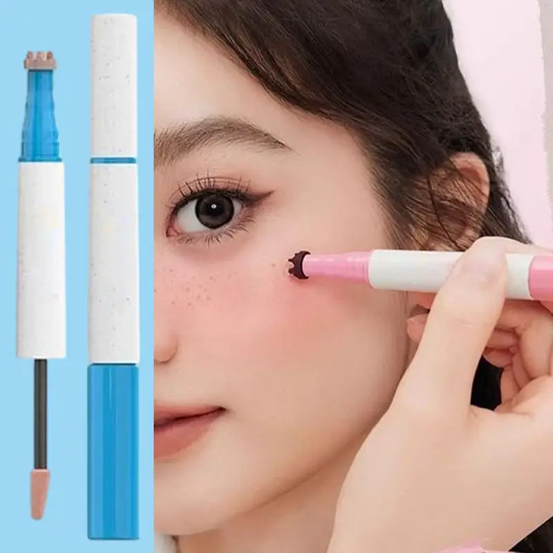 Beauty Mark Pen Double-Ended Blush Pens Contouring Tool Lightweight Liquid Contour Stick Facial Cheek Blusher Dot Blush Stick