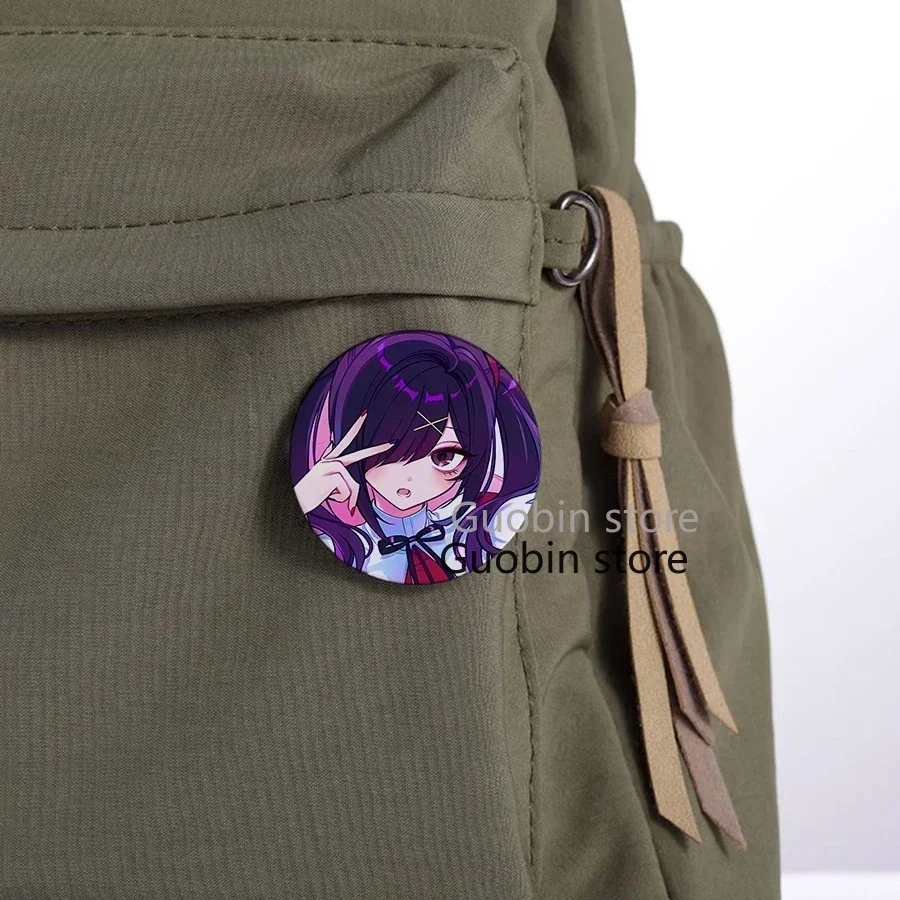 58mm Needy Girl Overdose Game Button Pin Cute Anime Character Cartoon Brooch Badge for Backpack Accessories Decor Fans Collect