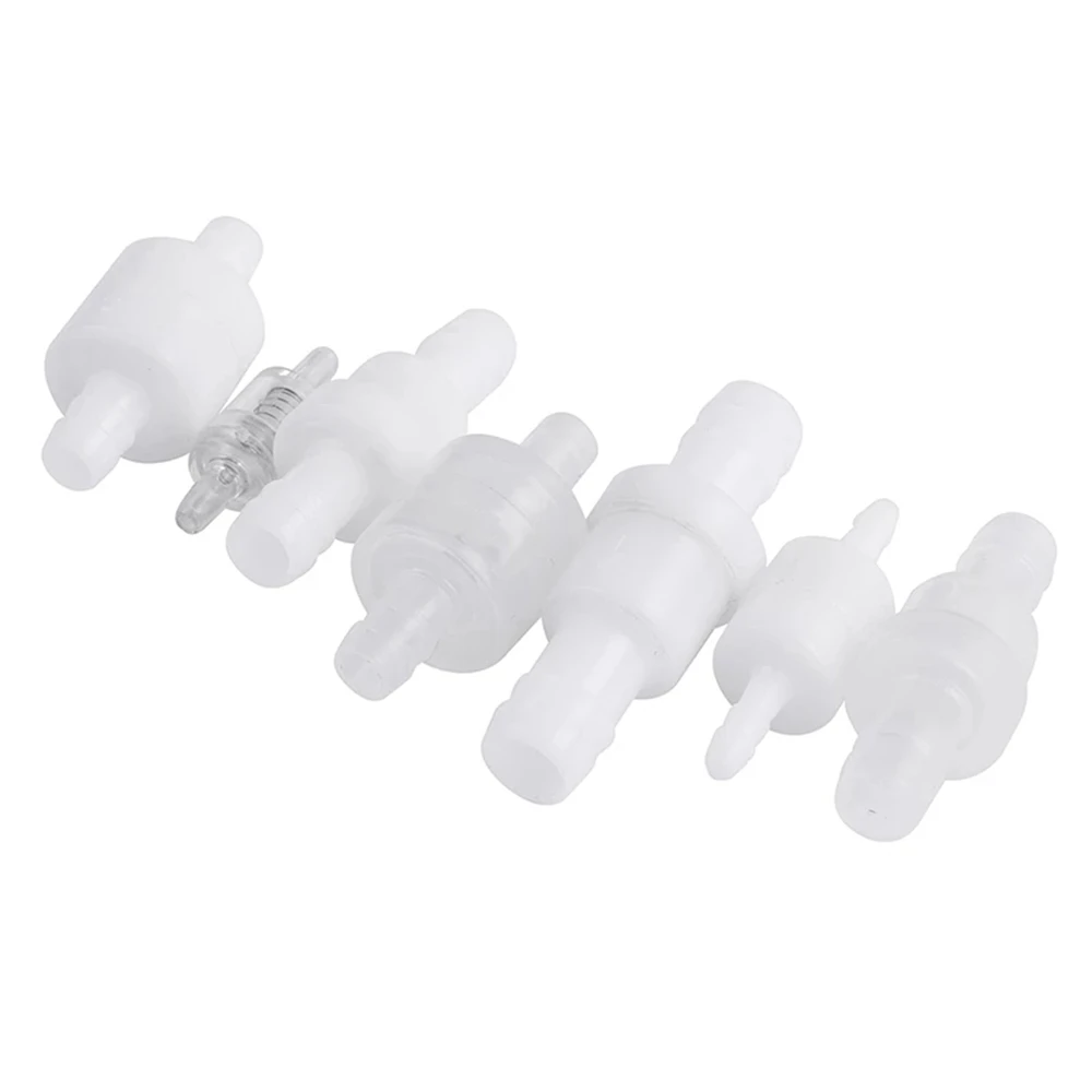 Clapet anti-retour en plastique pour carburant, Air et liquide, pour gaz et eau, 4mm / 6mm / 8mm / 12mm, clapet anti-retour unidirectionnel, vannes d'arrêt d'eau