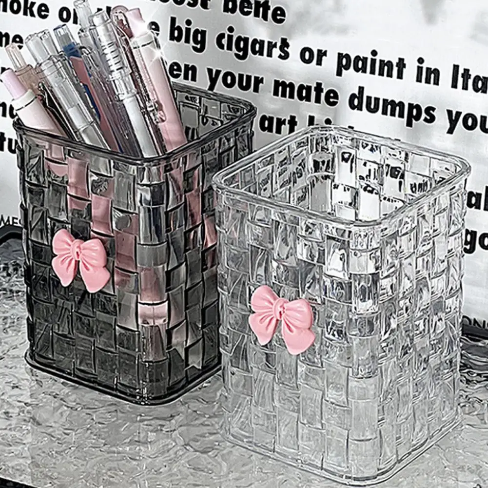 Clear Acrylic Makeup Brushes Storage Box Desk Cosmetic Organizer Lipstick Storage Nail Polish Display Stand Rack Jewelry Case