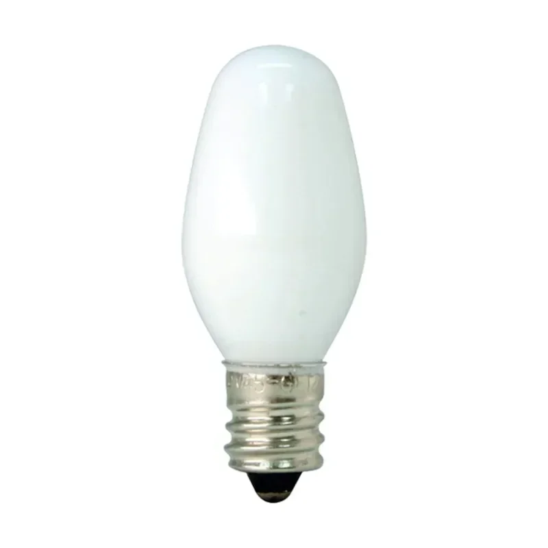 GE Incandescent Night Light Bulbs, 4 Watts, C7 Bulbs, Small Base, Frosted Finish, 4pk image 2