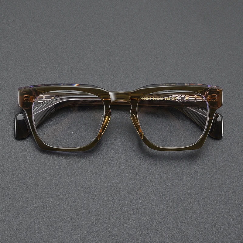 High-quality niche square glasses frame literary fashion retro thickened thick frame business commuter large frame optical glas