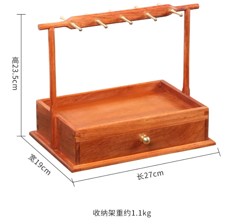 Entrance key storage rack Storage drawer door door door hanging mahogany home installation living room