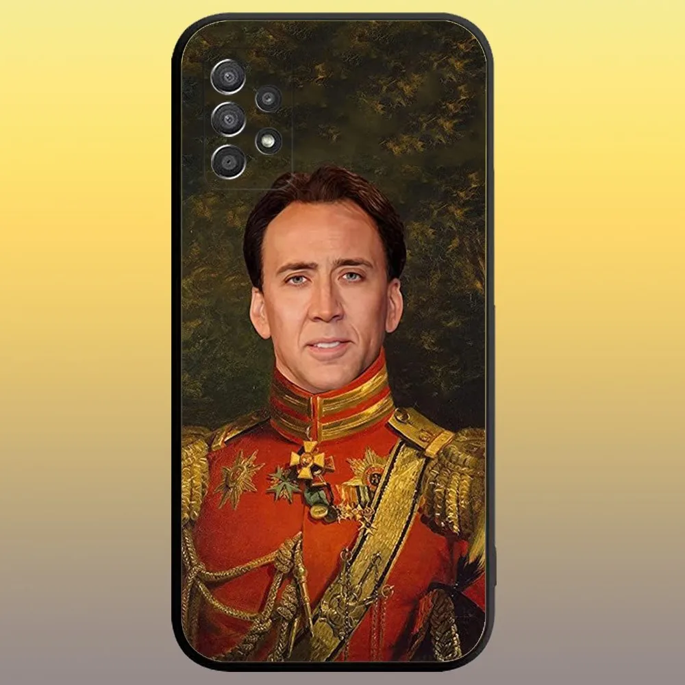 Nicolas Cage Phone Case for SamsungA 91,80,73,72,71,70,53,52,51,42,41,40,32,31,30,22,21,20,13 S 4G 5G Soft Black Case image 2