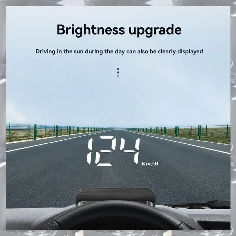 Hot Selling-Enhanced Vehicle Monitoring With M3 OBD2 HUD: Speedometer, Temp & Voltage Display With KMH/MPH And Integrated Alarms