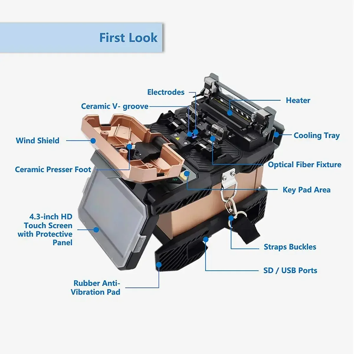 Fiber Optic Fusion Splicer 4.3