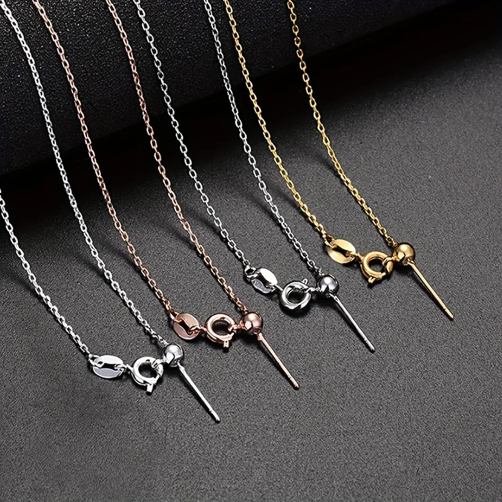 Adjustable Lariat Chain Necklace, Thin Stainless Steel Slide Chain for DIY Pendant Making, Multi-Color Available