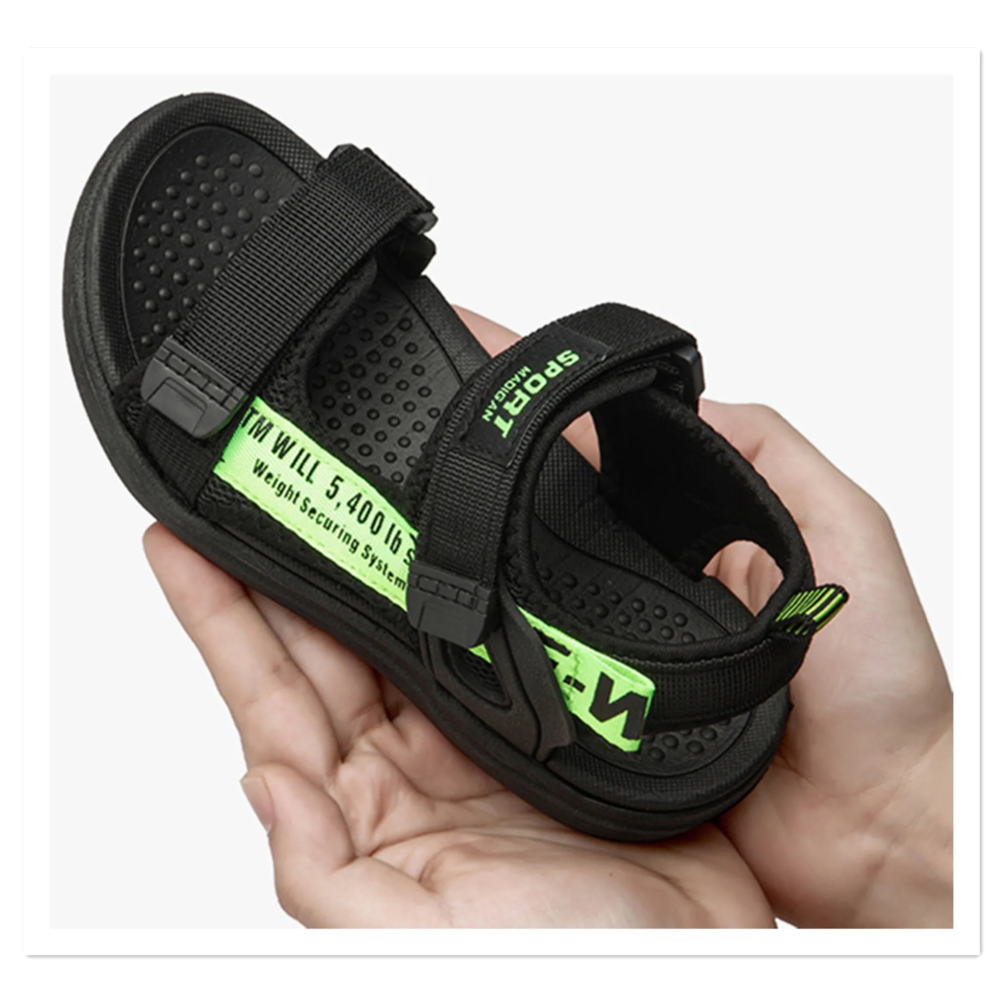 2023 Summer New Children's Sandals, Men's Sandals, Beach Shoes, Outdoor Medium and Large Children's Shoes, Foreign Trade Export,