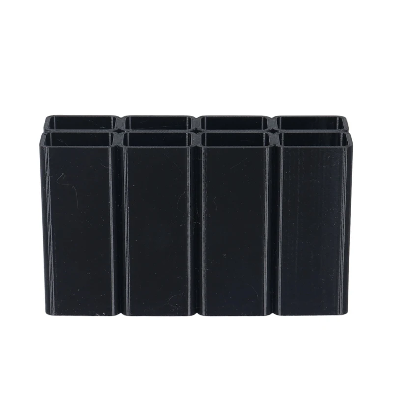 Cable Charger Organizer Desktop Cord Storage Box 4 Vertical Tubes Compartments Honeycomb Vent Design For Cables Power Adapters