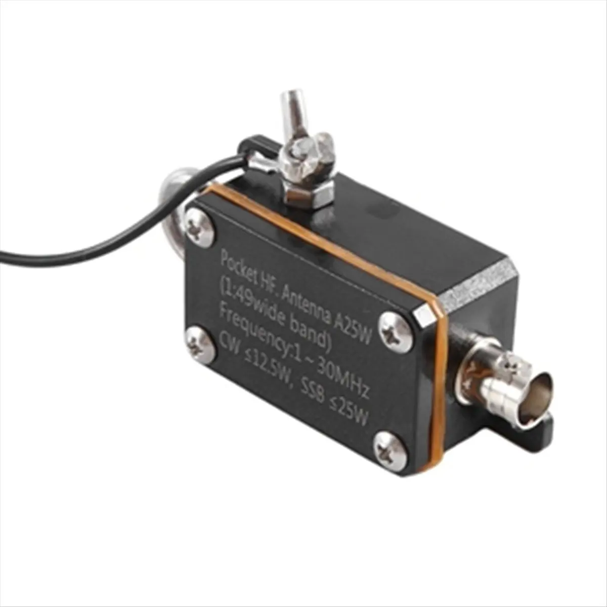 

A72P Pocket HF. Antenna A25 1-30MHz Frequency Band Shortwave Antenna Wideband End-Fed Halfwave Antenna V Horizontal Antenna