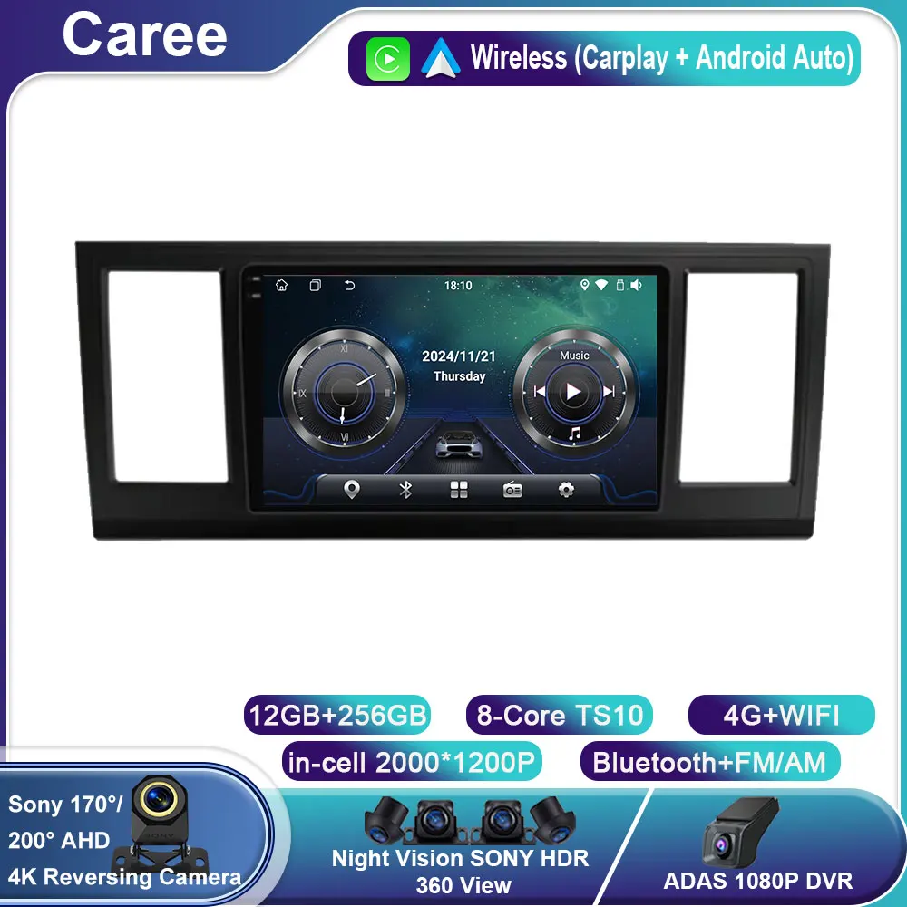 

Android 14 Carplay Auto Car Radio For Volkswagen Caravelle 6 T6.1 T6 2015 - 2020 Navigation GPS Multimedia Player video Stereo
