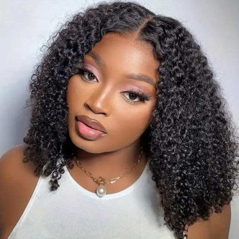 

Короткий парик из натуральных волос Jerry Curly Bob - 13x4 Lace Front, 150% плотность, натуральные кудри, подходит для женщин, доступны различные размеры.