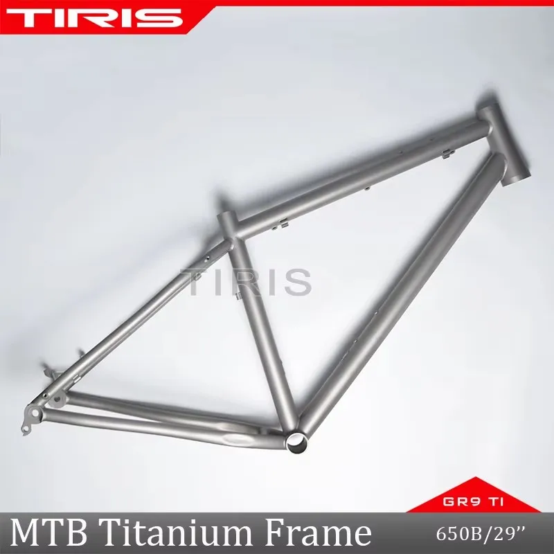 TIRIS-MT4 Titanium MTB Bike Frame, Bicycle Framework Accessories, 29 Boost, 12*148 Frameset, Cycling Parts , Custom