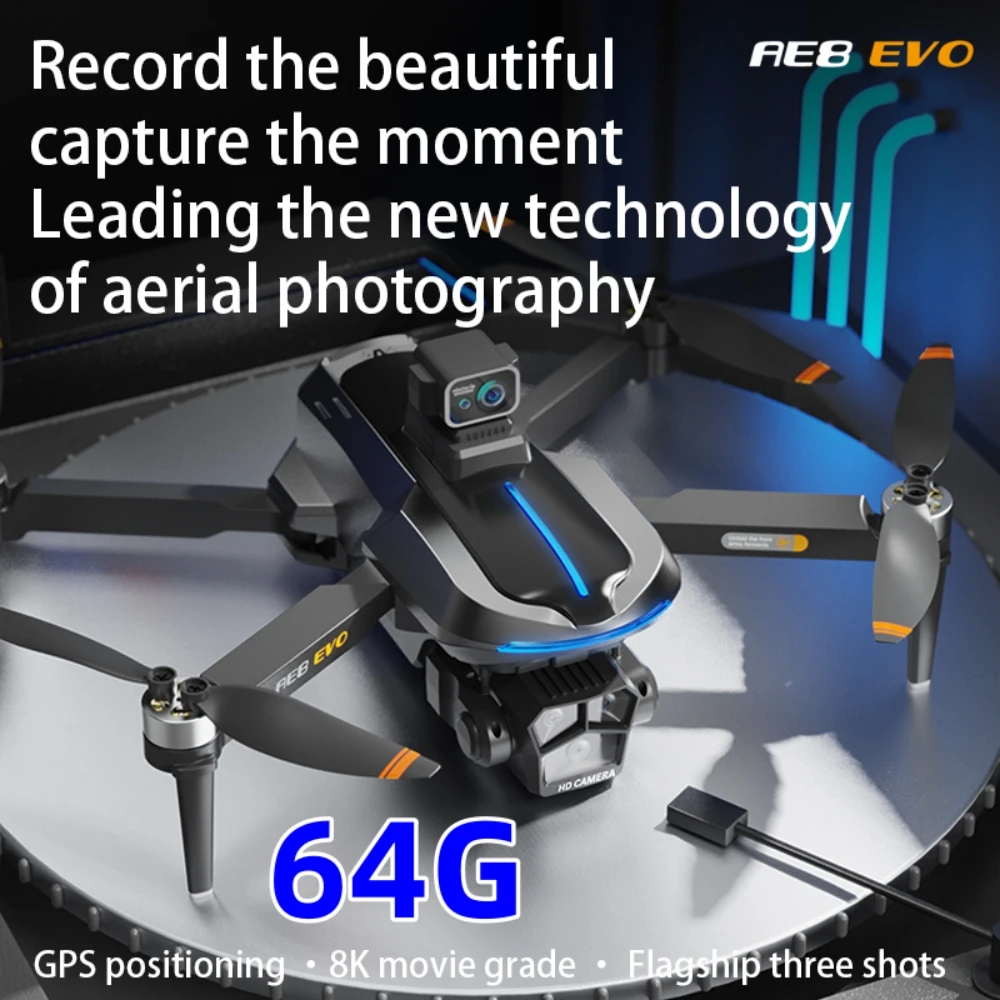 2025AE8EVMax 4,5-Zoll-Bildschirmanzeige GPS Dual-Mode 360 Hindernisvermeidung 90 elektrisch einstellbare Kamera automatische Rückkehr 5G