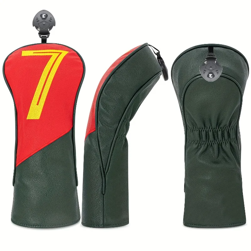 غطاء رأس نادي الجولف 777 - تصميم متين ومقاوم للغبار ومطرز، مثالي لحماية نادي الجولف الخاص بك، غطاء رأس نادي الجولف