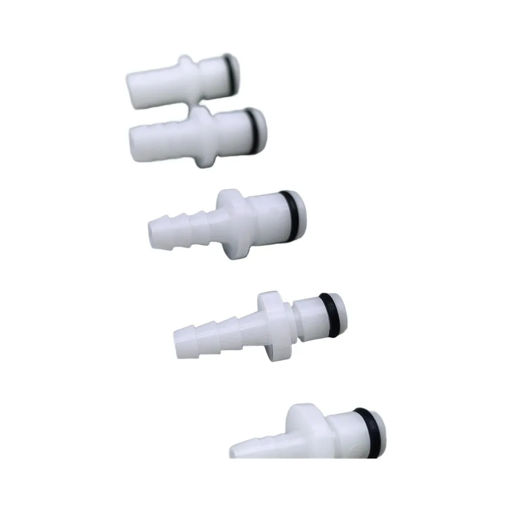 Plastic 1/4in Quick Disconnect Hose Barb Fittings 5 Male 5 Female for Low Temperature to Medium Temperature Fluid Systems
