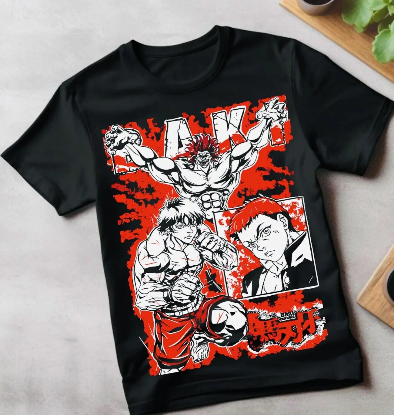 

Baki the Grappler T Shirt Baki Hanma Manga Yujiro Hanma Baki Anime Shirt