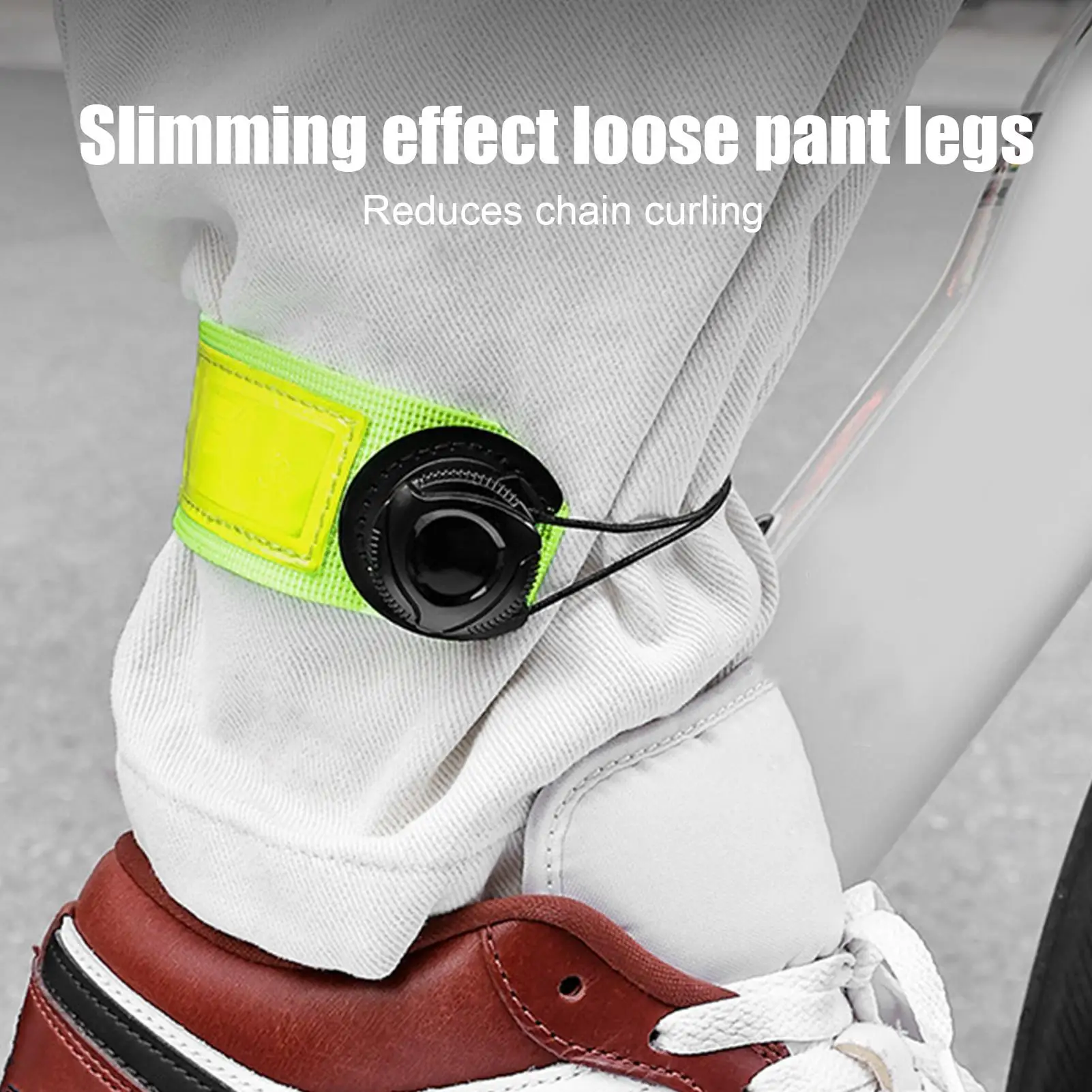 

Pant Leg Straps for Biking Reflective Cycling Ankle Bands Road Bike Trousers Cuff for Cyclists Bikers Hikers Women Men Daily