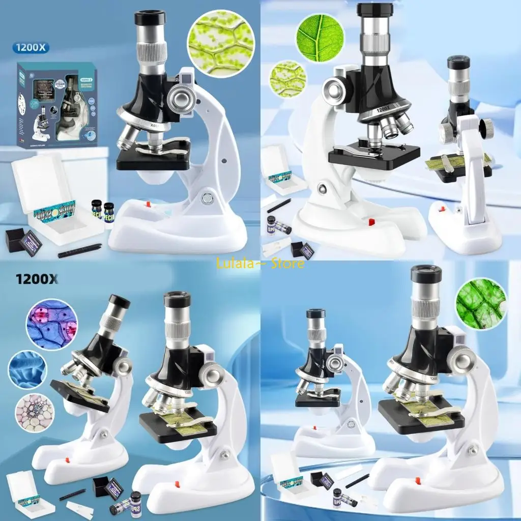 กล้องจุลทรรศน์ชีวภาพ Y4QA 100X 600X 1200X เด็กโรงเรียนวิทยาศาสตร์การศึกษาวิทยาศาสตร์การศึกษา