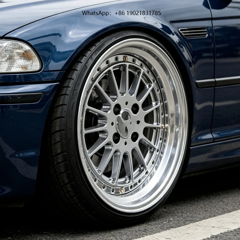 Bku 2 Piece Forged 5x120 Chrome Wheels for E46 M3 E85 Z4 E36 Z3 E30 M3 E34 E38 18 19 Inch Custom Classic Style 32 Alloy Rims