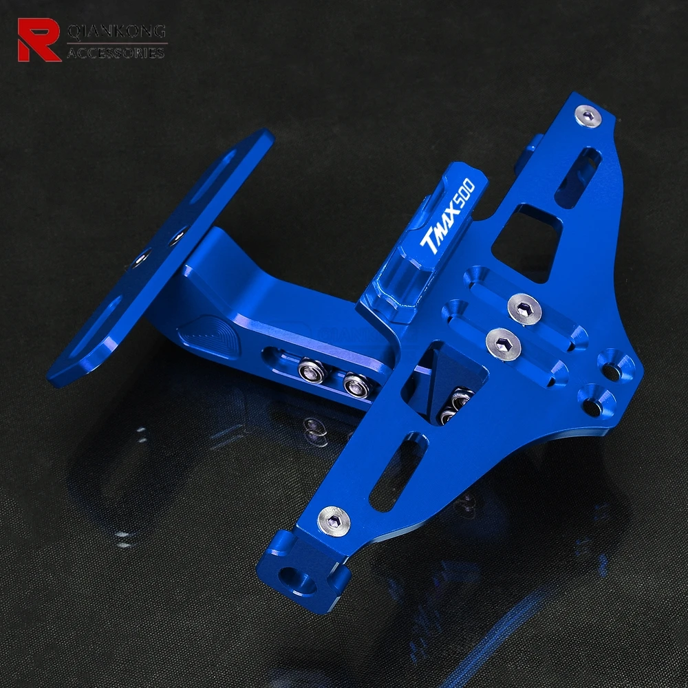 

FOR YAMAHA T-MAX500 TMAX 500 2024 2025 Adjustable with LED Light Motorcycle License Number Plate Holder Frame TMAX 500 530 560