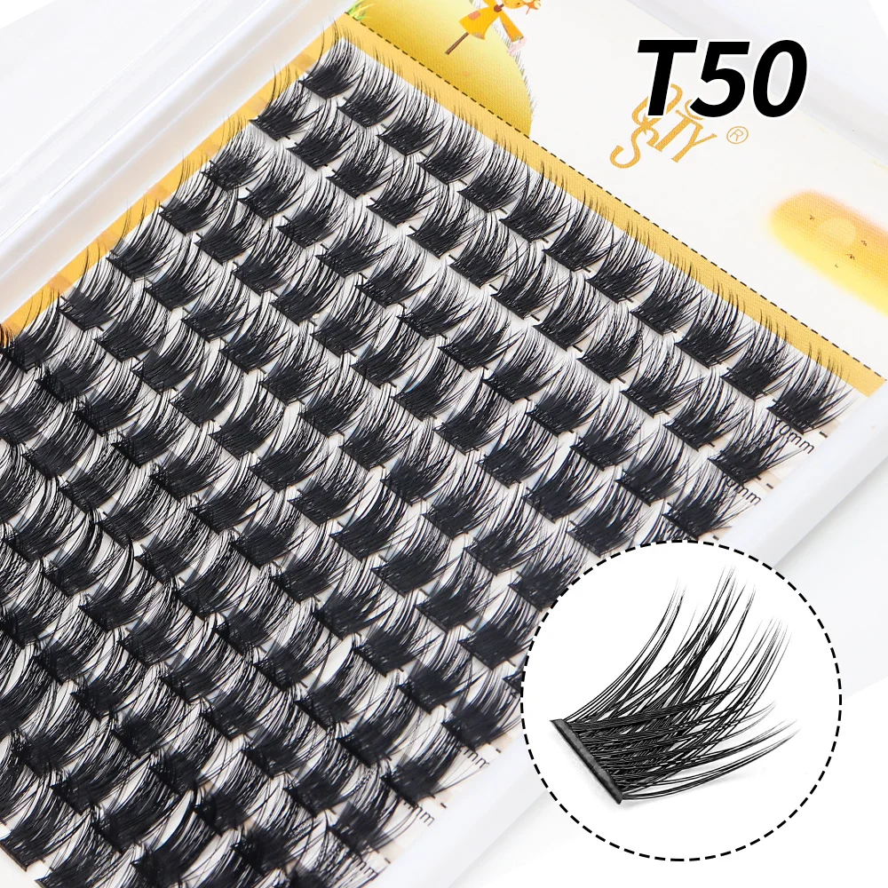 DIY lash Extension Kit Lash Cluster Kit with 144 PCS C/D Curl Cluster Eyelash Extensions 10-16mm Mixed,Individual Lashes Eyelash