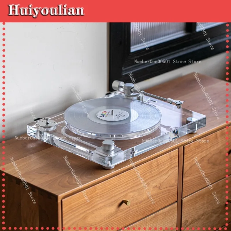 X10 Transparent Turntable Vinyl Record Player Bluetooth
