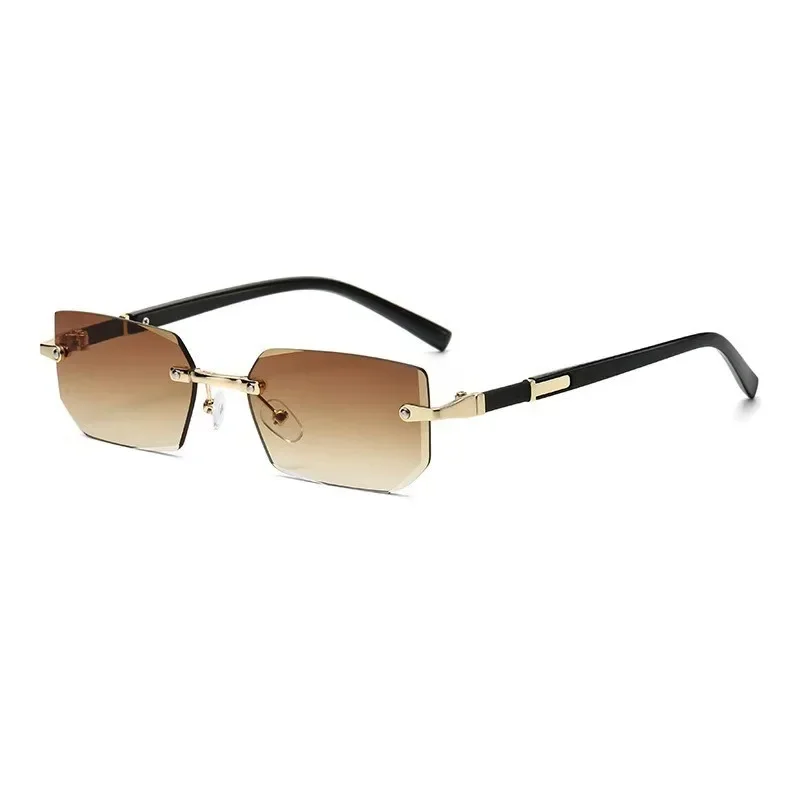 Rimless Rectangle Sunglasses Set — product information 7