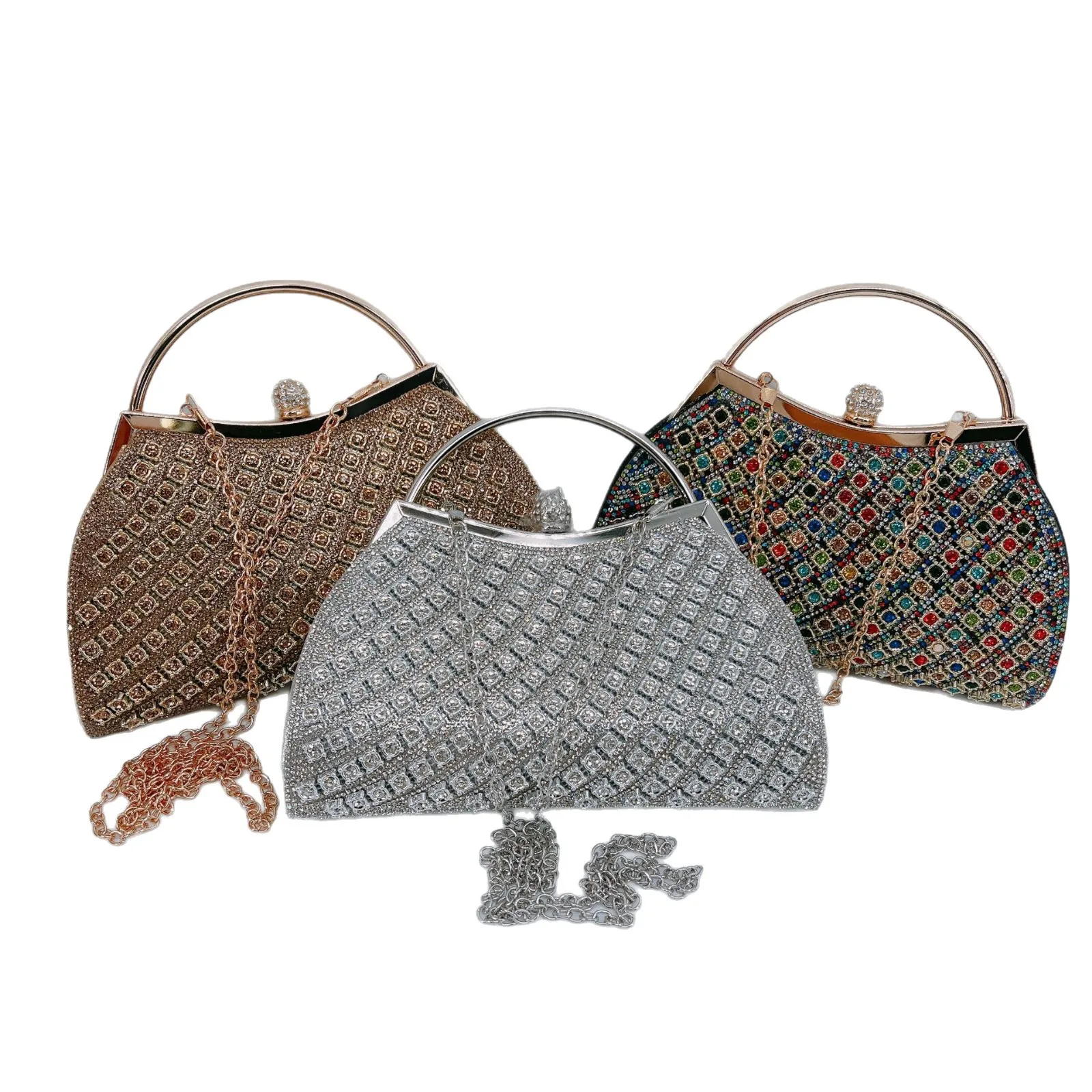 Dress Diamond Fashion Versatile Evening Bag Rhinestone Messenger Ladies Banquet Dinner Bag Luxury Handbags Bolso De Fiesta Mujer
