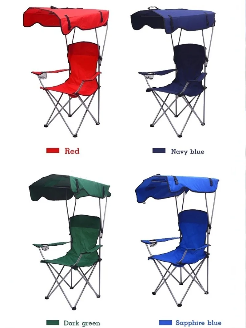 Stylish and Practical Beach Chair with Umbrella and Cooler Bag, Suitable for Picnics and Outdoor Activities image 6