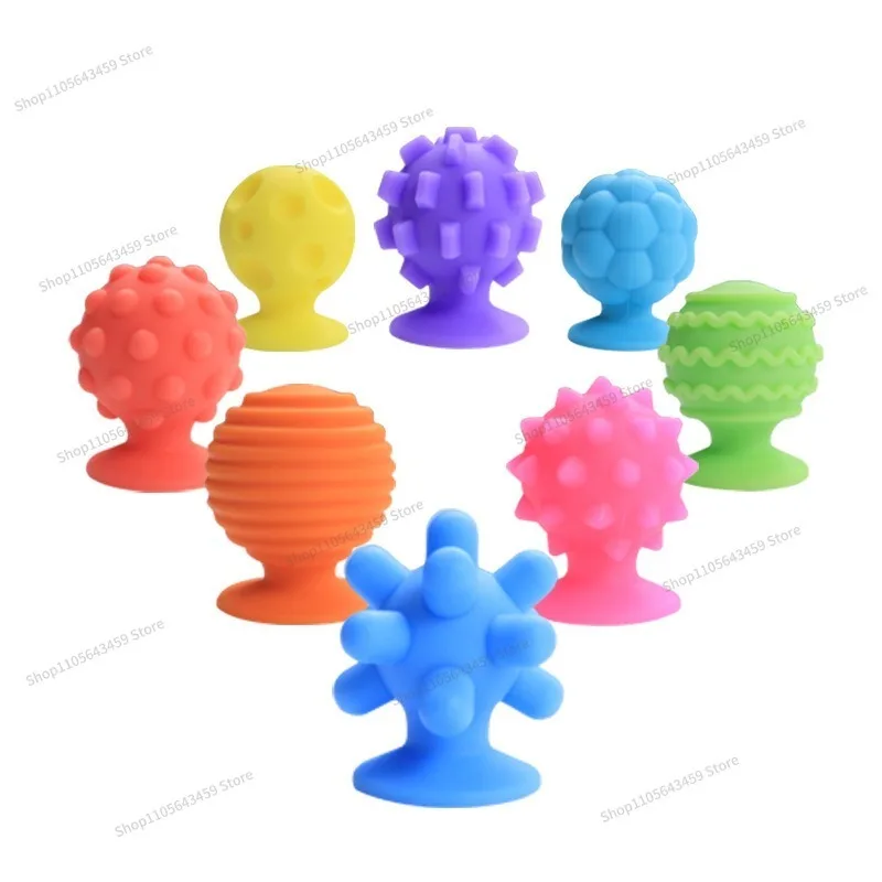 Sensory Fidget Toys Silicone Kids Finger Sensory Suction Cups Textured Sensory Decompression Toys2 Kit
