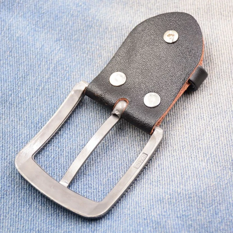 Men Women Punk Belt Buckle Leather Craft Metal Replacement Buckle Gift for Father Leather Craft Streetwear Western Belt Buckle