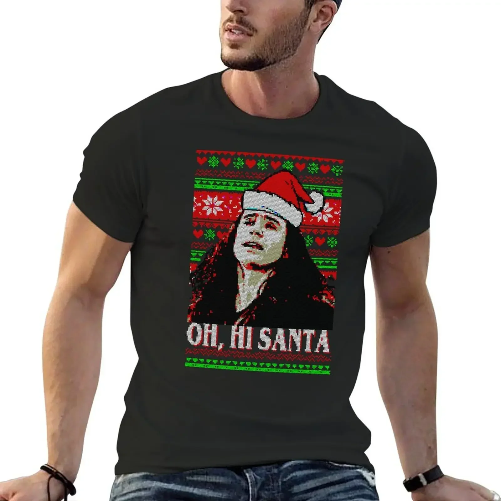 

hi santa The Disaster Artist ugly sweater T-Shirt plain custom shirt korean fashion mens graphic t-shirts big and tall