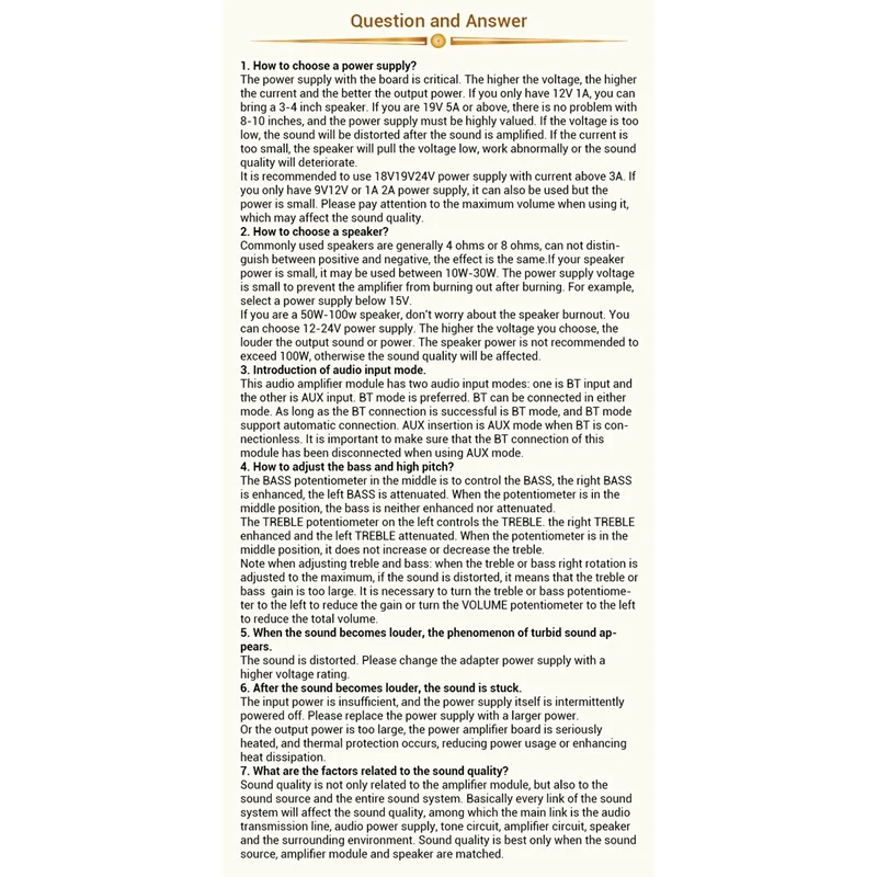 Bluetooth 5.0 HIFI 2.0 Channel Power Audio Stereo Amplifier Board Module 100W+100W TREBLE Bass Note Tuning AMP ZK-1002MT