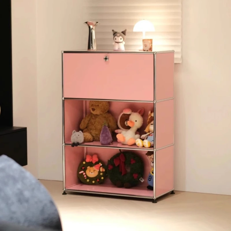 

Medieval Modular Cabinet Modern Simple Living Room Locker Pink
