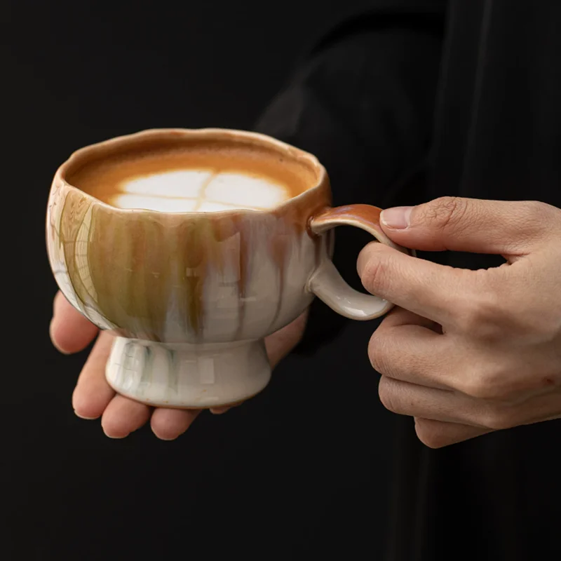 Vintage Kiln Glazed Ceramic Cups, Mugs Coffee Cups, Tea Sets, Office Afternoon Tea Utensils, Latte Cups, Kitchen Utensils