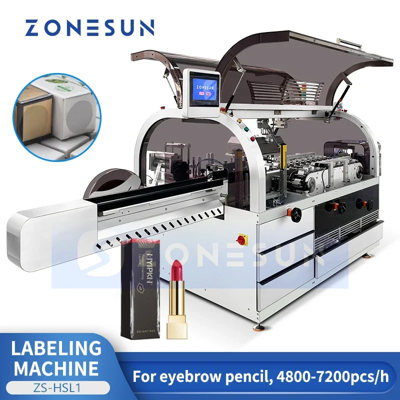 ZONESUN Shrink Sleeve Máquina De Rotulagem, Horizontal Manga Aplicador Sleeving Machine, Shrink Band Aplicador, ZS-HSL1