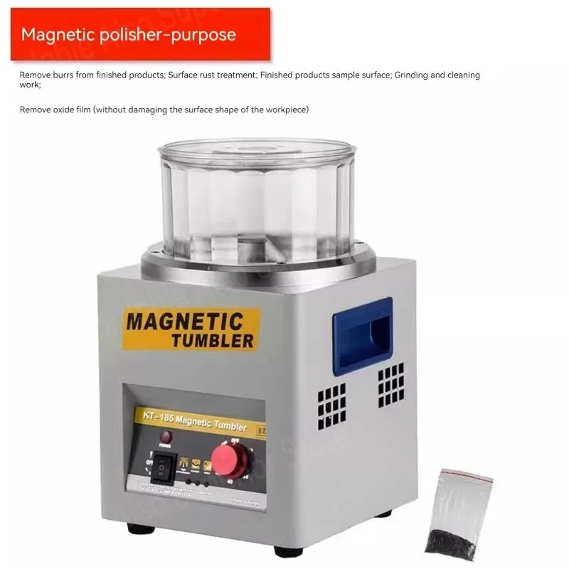 Silver, copper jewelry, forward and reverse polishing, rust removal and deburring equipment Magnetic polishing machine for gold