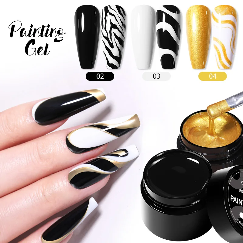 BORN PRETTY 5 en 1 pegamento Gel de refuerzo sin toallitas capa superior manicura UV LED remojo barniz de Gel de uñas diseño cromado 3D