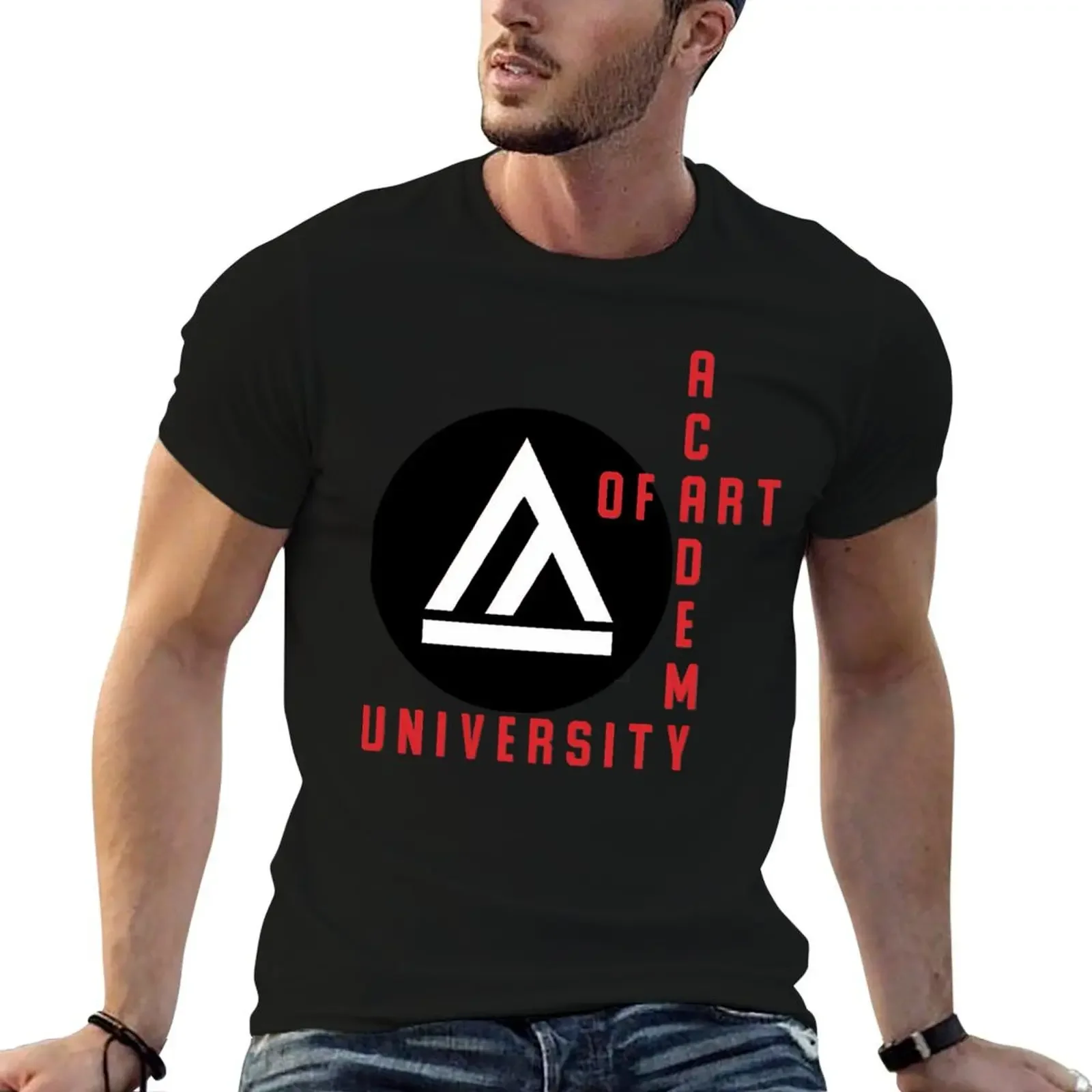 

Academy Of Art University 2 Black T-Shirt oversized t shirt aesthetic clothes new edition plus size men clothing