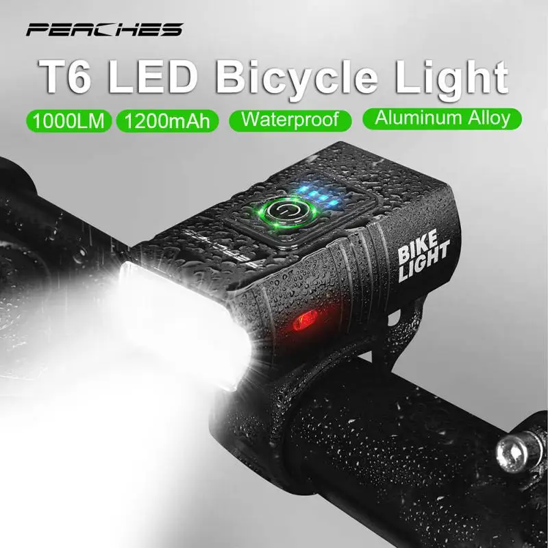 2500Lumen 3T6 LED Bicycle Light Front Rechargeable Cycling Flashlight Lanterna MTB Bike Headlight Lamp Luz Delantera Bicicleta