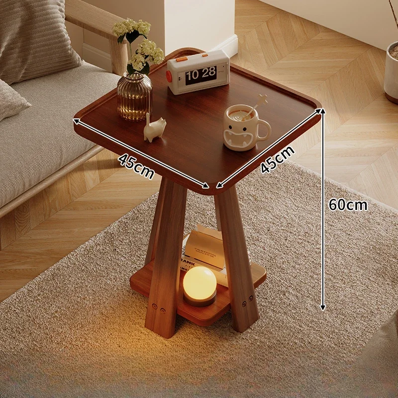 Nordic Tulip Modern Sofa Tables Coffee Living Room Round Sofa Tables Simple Wooden Space Saving Mesa Plegable Home Furniture