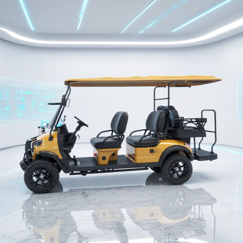 

Cheap 4+2 6 Seats Utility Vehicle 48V 60V 72V Golf Car 4 Wheel Drive 5000W 7500w Electric Golf Cart
