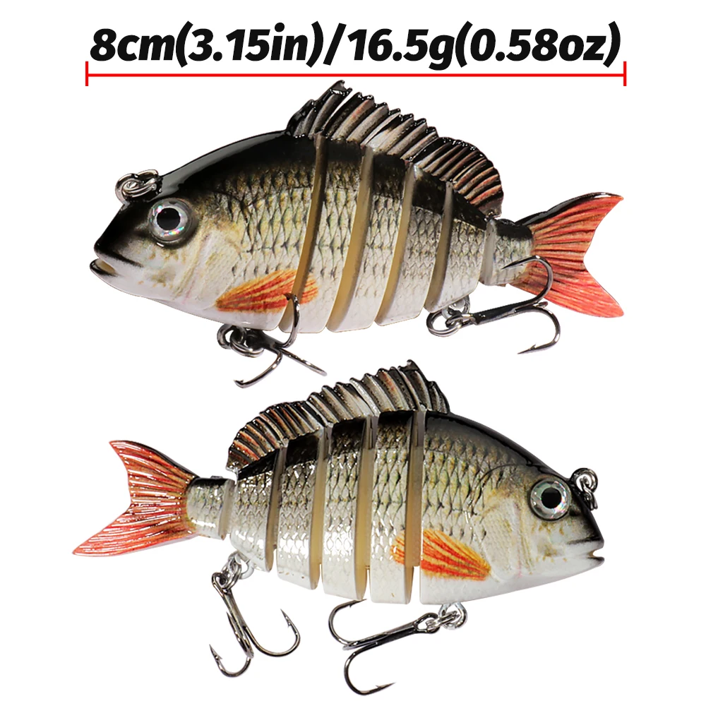 Swimbait multiarticular hundimiento lento – Cebo duro para lucio - imagen 5