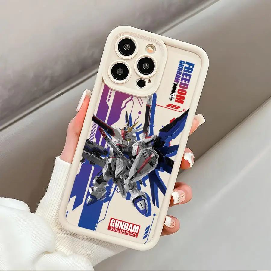 Anime G-GundamS Phone Case for iPhone 16 Pro 15 Pro Max 14 13 12 11 XS 14 Pro Max 16 Plus 14Pro 12Pro Soft Shell